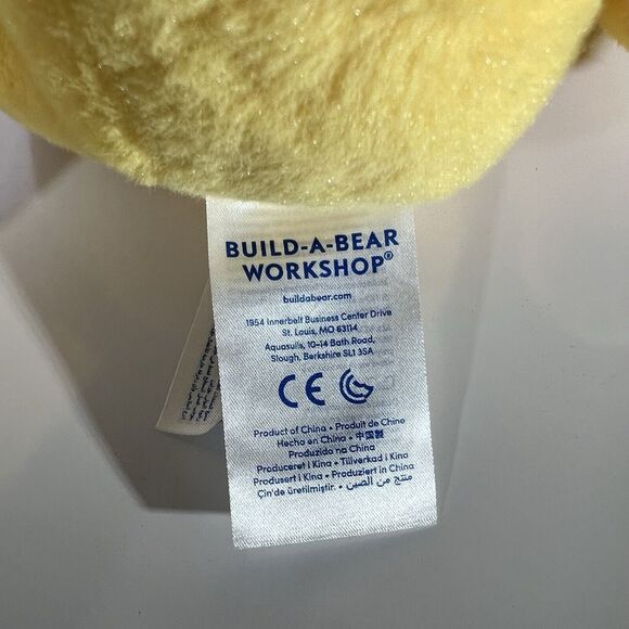 Build A Bear Workshop Yellow Kawaii Kabu Bearnice Kawaii 17" Plush Bear Pink Bow - Picture 5 of 6